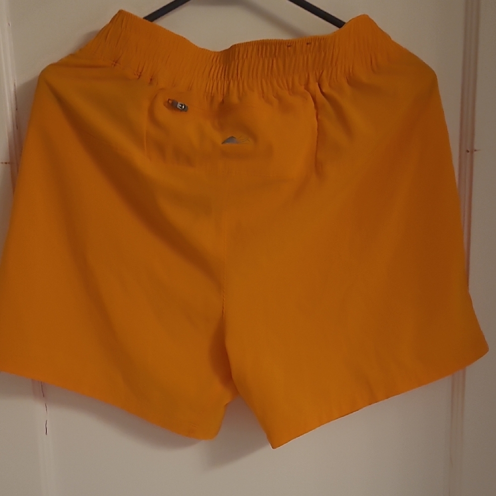 Columbia Montrail Vibrant Orange Athletic Shorts W Pocket